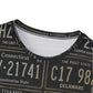 Vintage License Plate All-Over Print Men's Sports Jersey