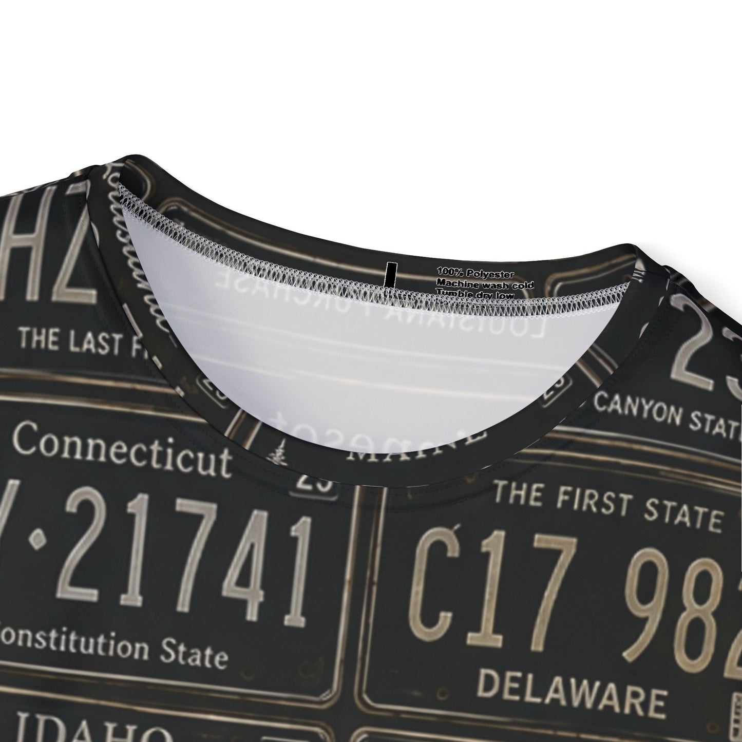 Vintage License Plate All-Over Print Men's Sports Jersey