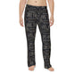 Vintage License Plate Print Men’s Pajama Pants – Retro Road Trip Loungewear