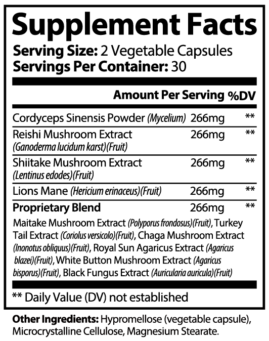 10 X  Mushroom Complex