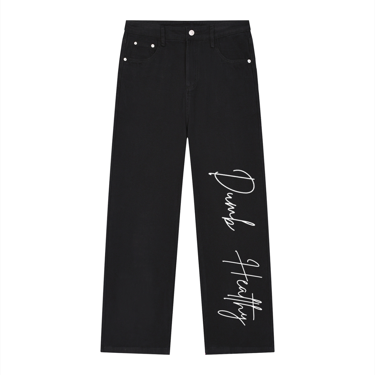 DH Men’s Vintage Wash Straight Leg Jeans