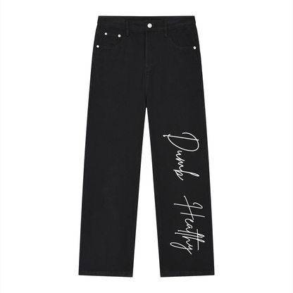 DH Men’s Vintage Wash Straight Leg Jeans