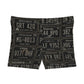 Vintage License Plate Pattern Women's Shorts — Retro Roadtrip AOP