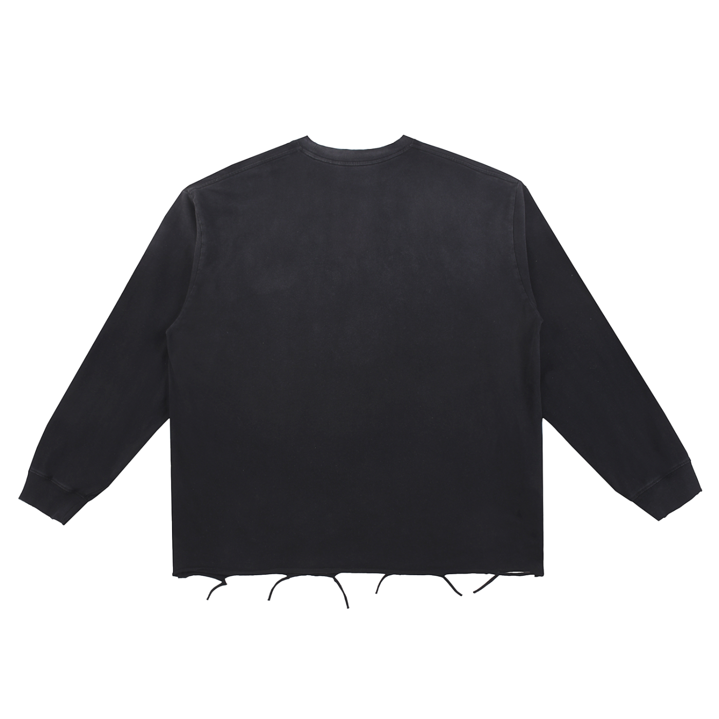 DH weber design Snow Wash Raw Edge Cotton T-Shirt