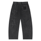 Snow Wash Drawstring Cotton Pants