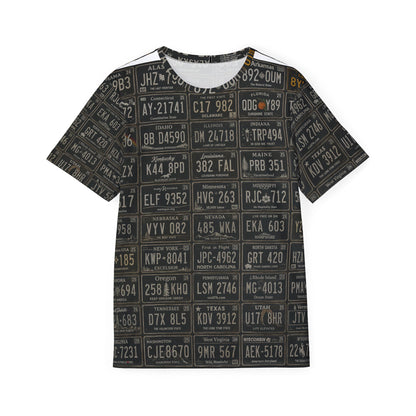 Vintage License Plate All-Over Print Jersey