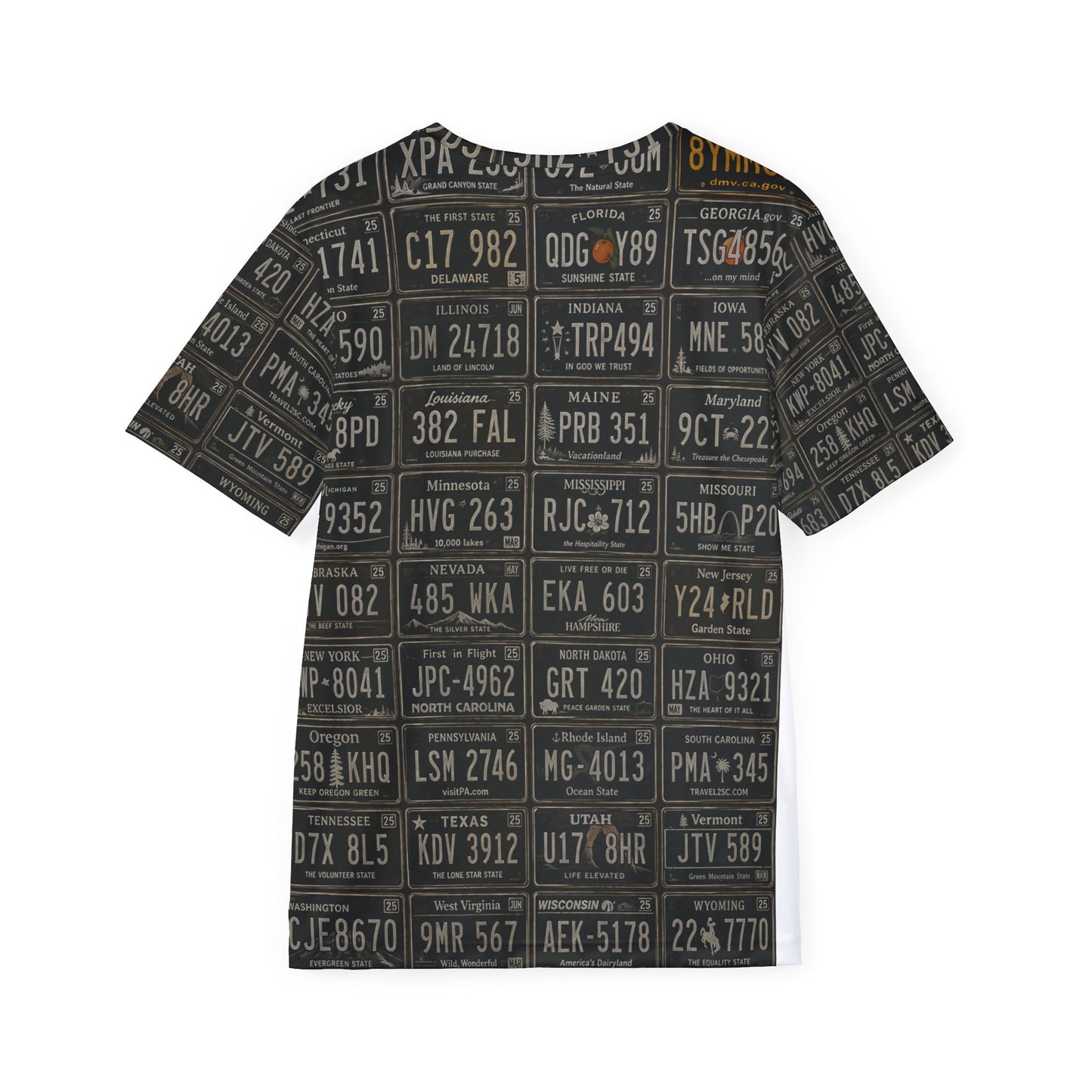 Vintage License Plate All-Over Print Jersey