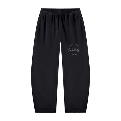 Unisex Vintage Washed Barrel Leg Sweatpants