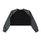 DH WEBER Raw-Hem Color-Block Raglan Crop Sweatshirt