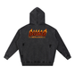 Snow Washed Distressed Panel Pocket Hoodie