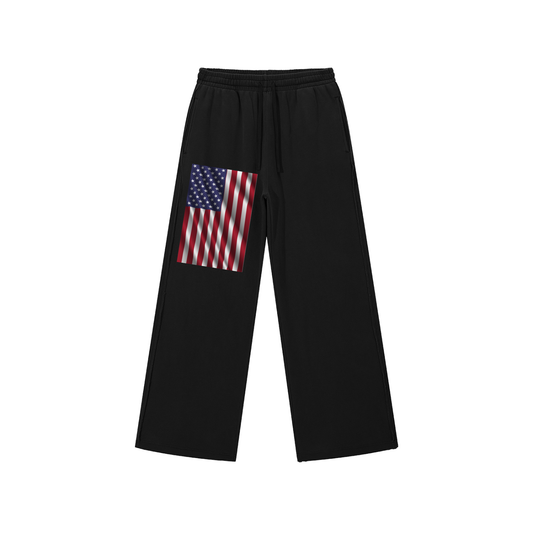 Snow Washed Raw Edge Sweatpants
