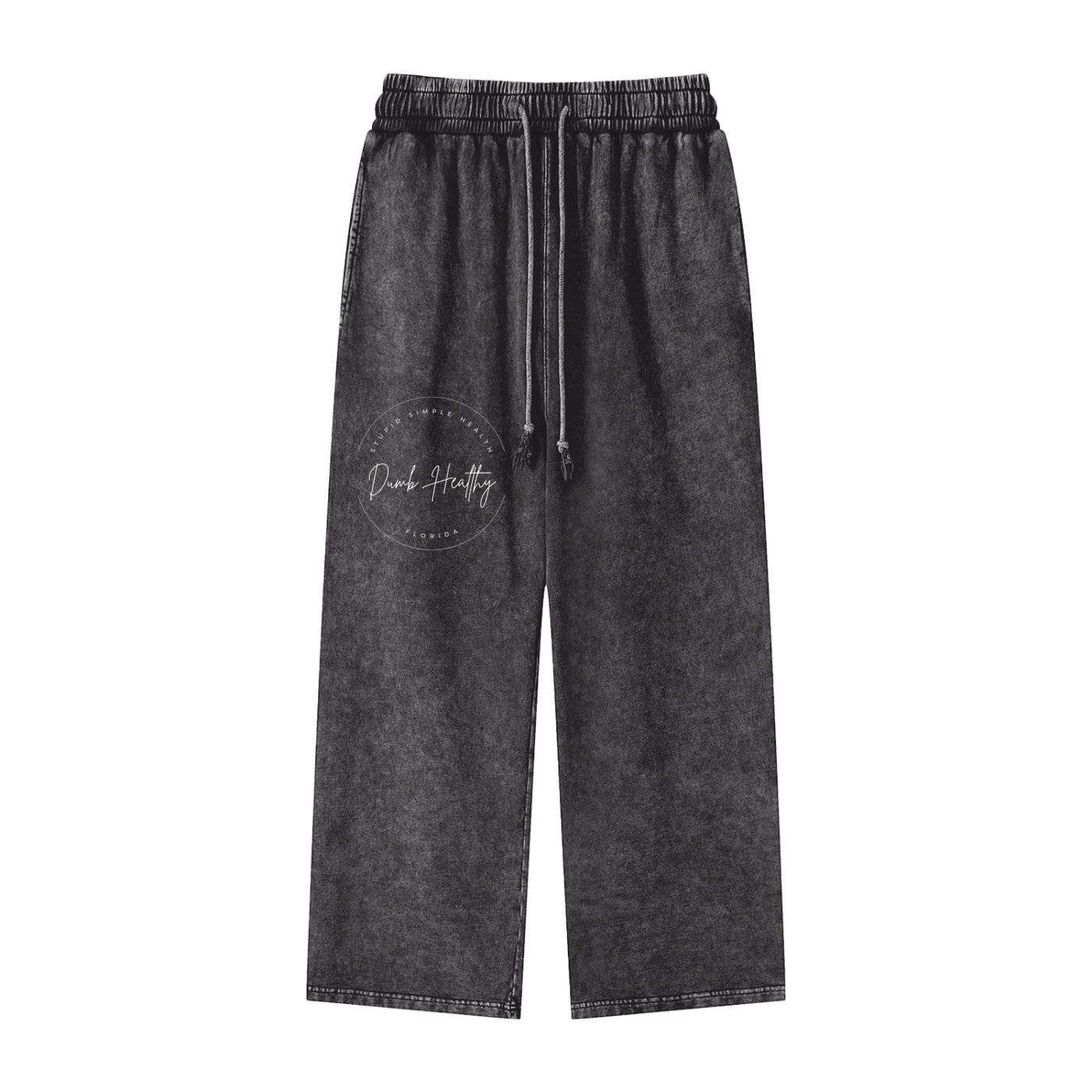 Snow Washed Straight Leg Pants
