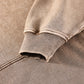 Snow Washed Loose Cotton Hoodie