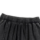 Snow Wash Drawstring Cotton Pants