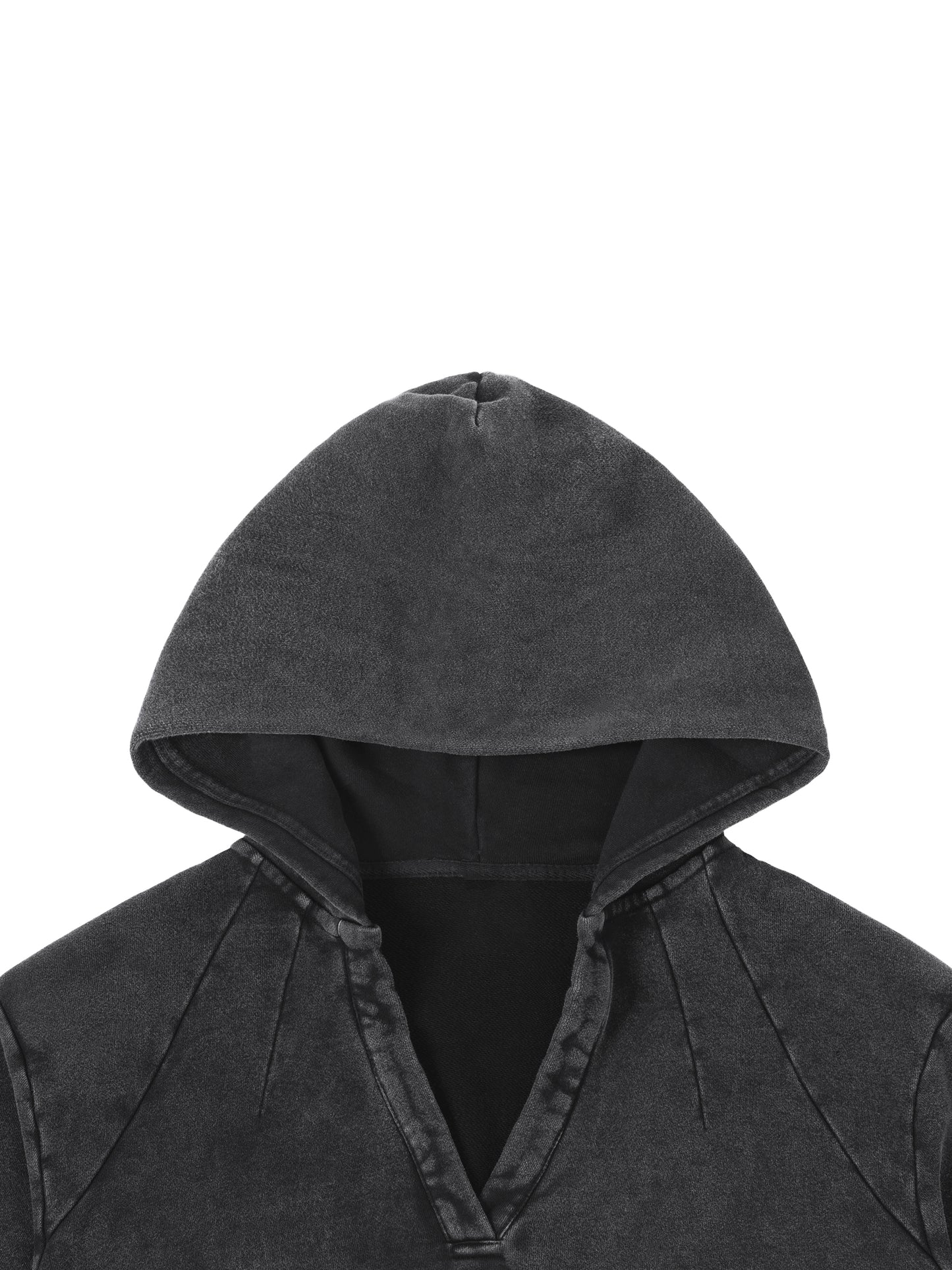 DUMB HEALTHY x WEBER-BANDIT CO. — WOMEN’S RAW CUTOFF HOODIE